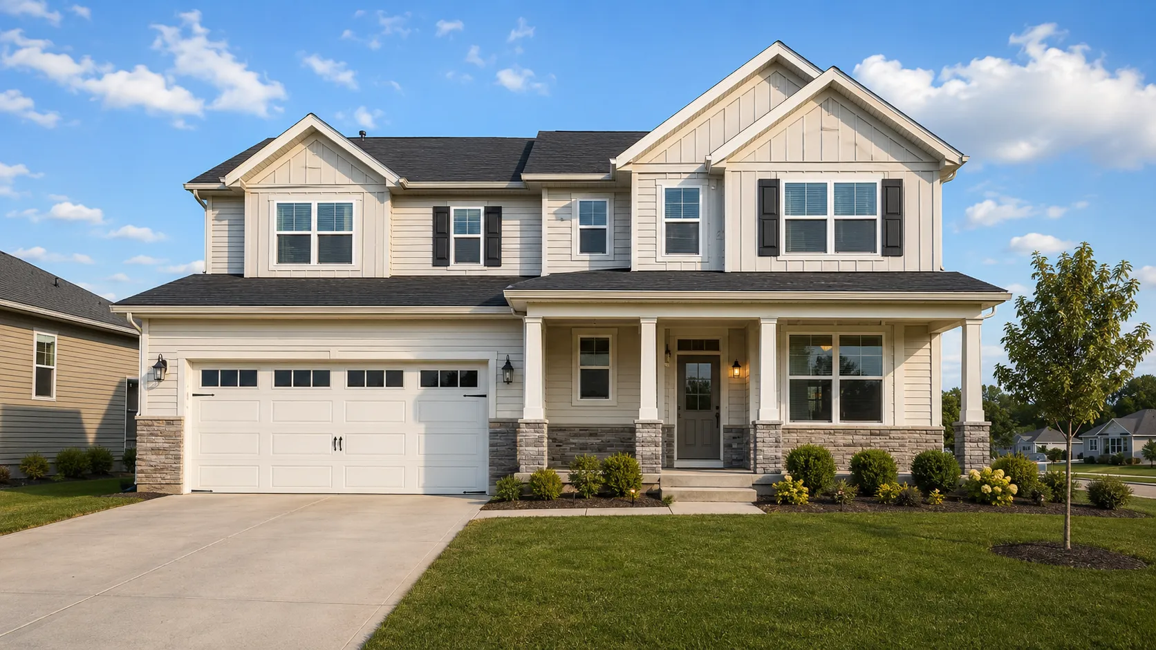 House exterior before and after renovation