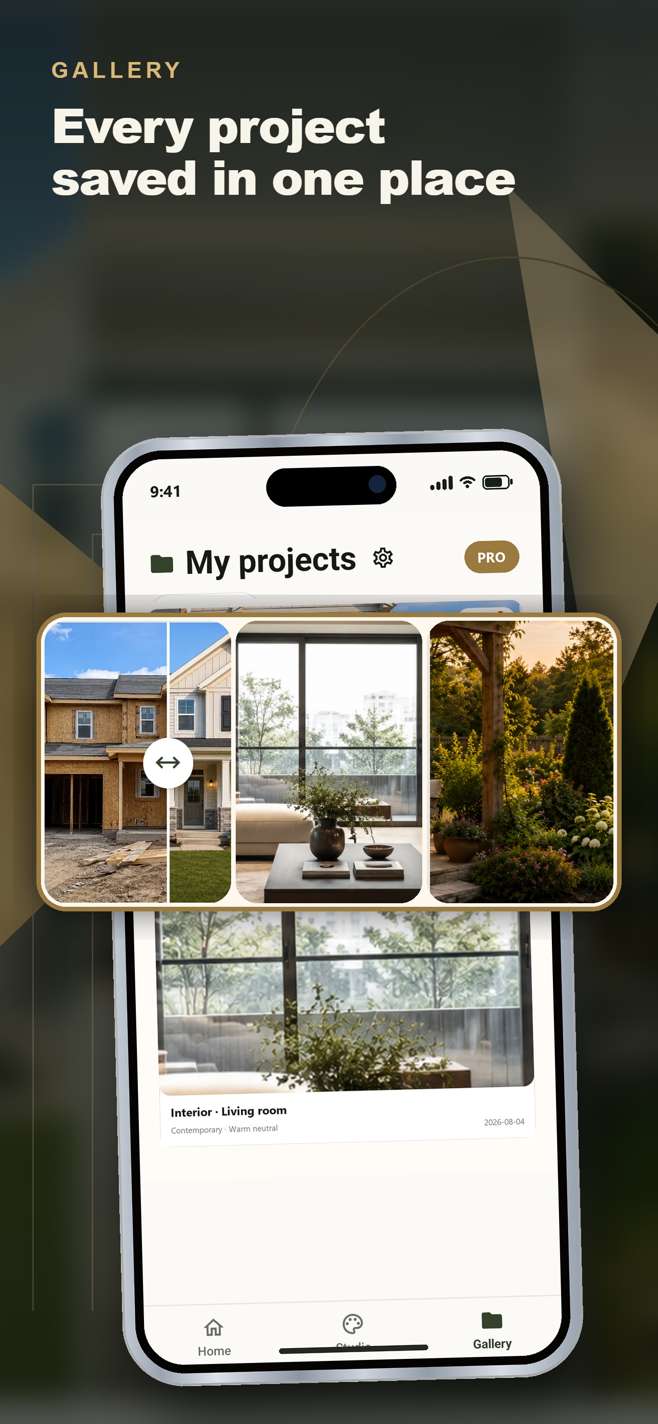 Gallery — every project in one place